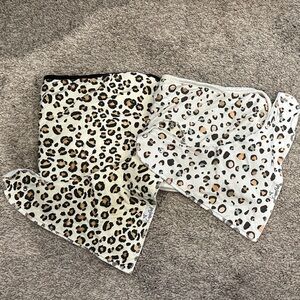 Cooper Pearl Leopard Print Baby Bandana Bibs & Burp Cloths